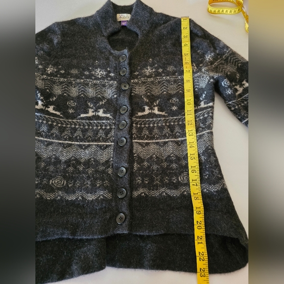 Ibex Lambswool And Cashmere Knit Cardigan - Picture 5 of 6